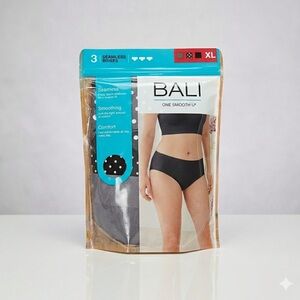 BALI 3 Pairs One Smooth U Seamless Briefs XL (14-16) DFS361 NWT
